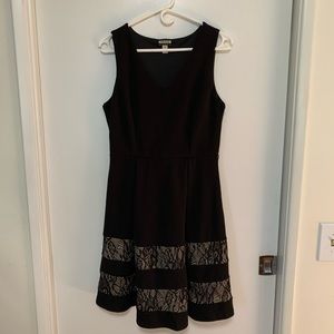 Little Black Dress with Lace Detail Medium